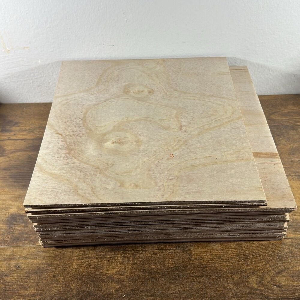 15 5mm Baltic Birch Plywood Baltic Wood Birch Sheet 12x12 12x10.5 Laser Cutting